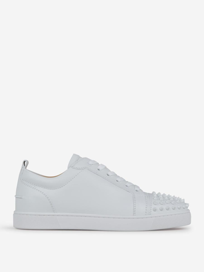 Christian Louboutin Sneakers Louis Junior Spikes In Blanc