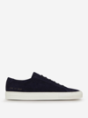 Common Projects Men's Retro Suede Low-top Sneakers In Blue