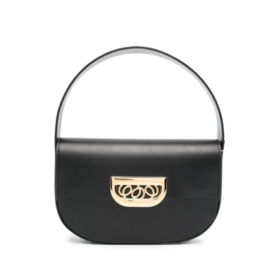 D'estree Medium Martin Leather Top Handle Bag In Black