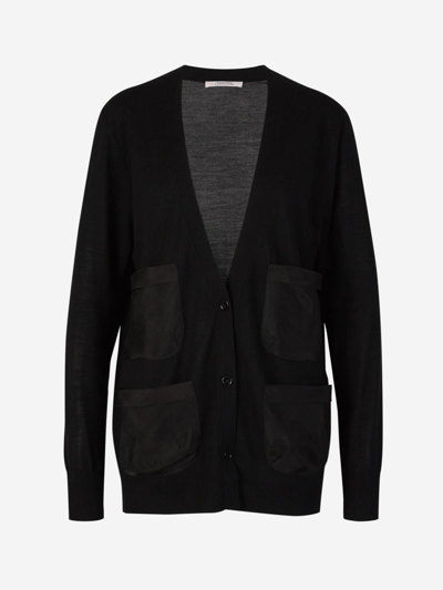 Dorothee Schumacher Elegance Wool Cardigan In Negre