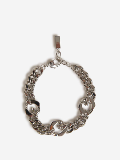 Givenchy Chain G Bracelet In Platejat