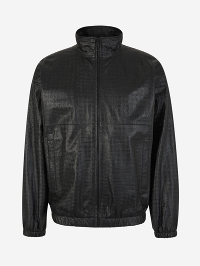 Givenchy Leather 4g Jacket In Negre