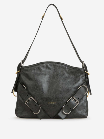 Givenchy Voyou M Crossbody Bag In Gris Fosc