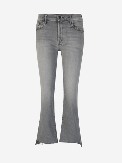Mother Stretch Jeans In Gris Carbó