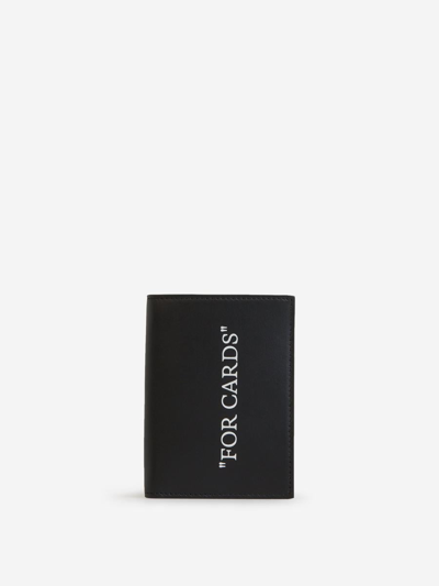 Off-white Quote Bookish Wallet In Negre