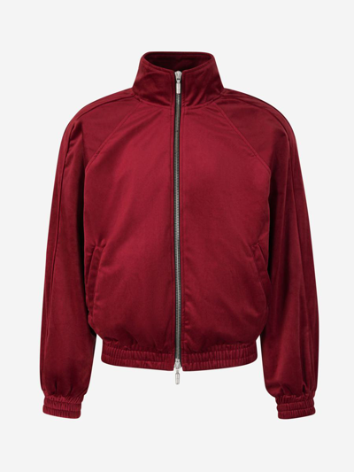 Rhude Velvet Sports Jacket In Bordeus