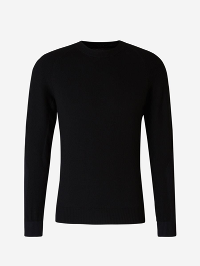 Sease Wool Knitted Sweater In Negre