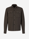 Vincenzo Di Ruggiero Cotton Shirt In Marró Fosc