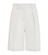 BRUNELLO CUCINELLI COTTON-LINEN BERMUDA SHORTS