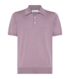 BRUNELLO CUCINELLI COTTON KNITTED POLO SHIRT