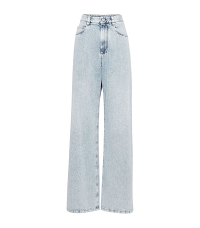 Brunello Cucinelli Relaxed Wide-leg Jeans In Blue