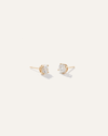 QUINCE WOMEN'S 14K GOLD NATURAL DIAMOND SOLITAIRE STUDS