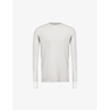 BORIS BIDJAN SABERI EXPOSED-SEAM RAW-TRIM COTTON KNITTED T-SHIRT