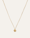 QUINCE WOMEN'S TEXTURED COIN NECKLACE