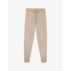 The White Company Womens Midtaupemr Cuffed Knitted Jogging Bottoms In Midtaupemr