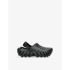 Crocs Boys Black Kids Echo Logo-embossed Rubber Clogs 6 Months-5 Years In Black