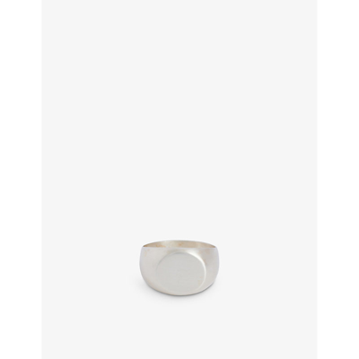 Jil Sander Silver Classic Chevalier Ring