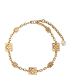BURBERRY GOLD-PLATED ROSE NECKLACE