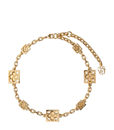 Burberry Gold-plated Rose Necklace