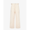 Jacquemus Mens Beige Le Pantalon Jean Cotton And Linen-blend Trousers