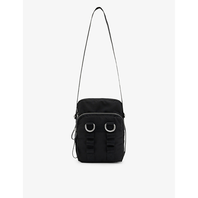 Allsaints Black Steppe Recycled-polyester Cross-body Bag