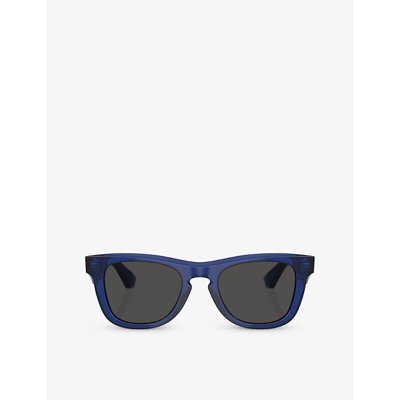 Burberry Womens Blue Be4426 Rectangle-frame Acetate Sunglasses