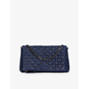 THE KOOPLES SKULL-EMBELLISHED QUILTED SMALL LEATHER CLUTCH BAG