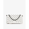 THE KOOPLES SKULL-EMBELLISHED QUILTED SMALL LEATHER CLUTCH BAG