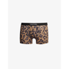 Tom Ford Mens Pale Branded-waistband Leopard-print Stretch-cotton Boxer Briefs