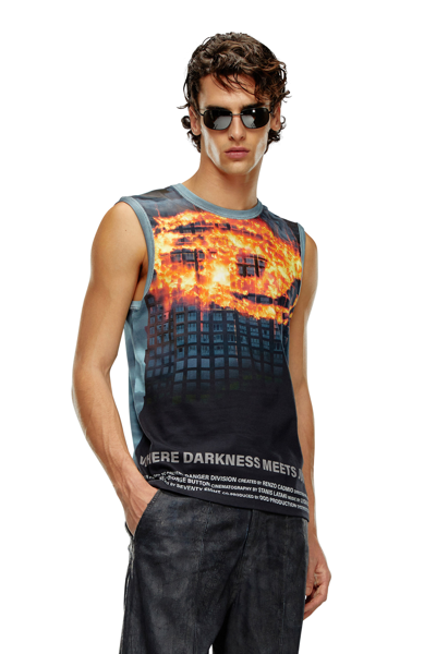 Diesel Tank Top With Burning Oval D Poster In Tobedefined