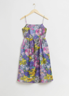 OTHER STORIES PRINTED SILK BOW-DETAILED DRESS