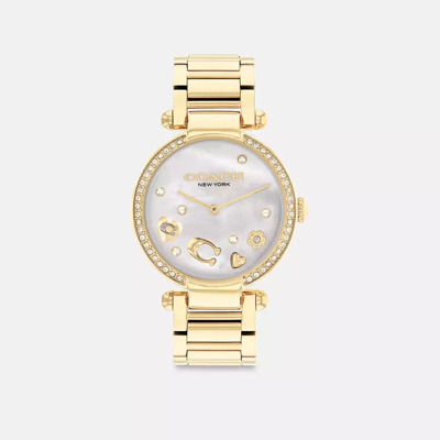 Coach Cary Watch, 34mm In Gold