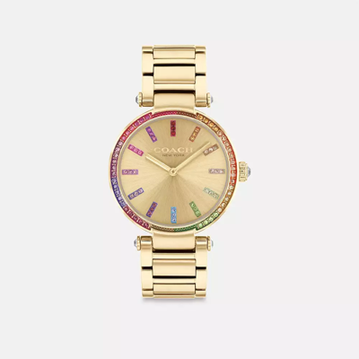 Coach Cary Watch, 34mm In Gold