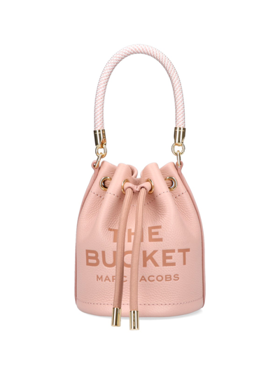 Marc Jacobs 'the Leather Bucket' Mini Handbag In Pink