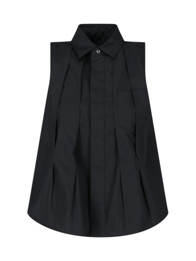 SACAI PLEATED SHIRT