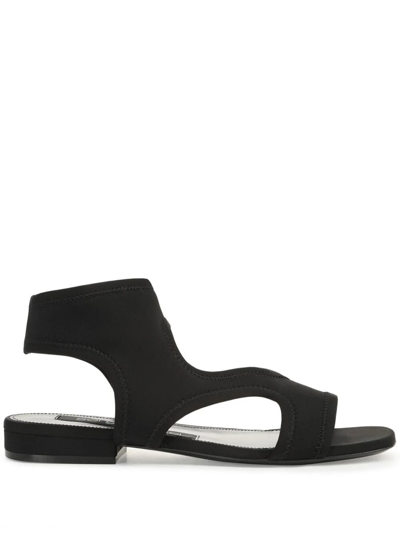 Sergio Rossi Sr Jane Ankle Sandals In Black  