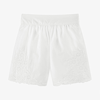 CHLOÉ GIRLS WHITE EMBROIDERED COTTON SHORTS