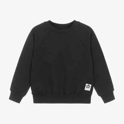 Mini Rodini Black Organic Cotton Sweatshirt