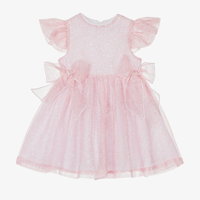 Piccola Speranza Babies' Girls Pink Floral Dress