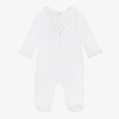 Pureté Du... Bébé Pureté Du. Bébé Girls White Cotton Babygrow