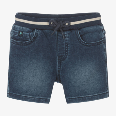 Mayoral Babies' Boys Dark Blue Jersey Denim Shorts
