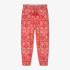 MAYORAL GIRLS RED COTTON TROUSERS