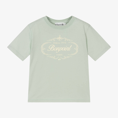 Bonpoint Kids' Boys Green Cotton T-shirt