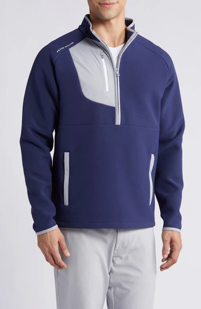 Peter Millar Galeforce Recycled Tech-jersey Half-zip Golf Top In