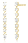 EF COLLECTION CARRIE DIAMOND DROP EARRINGS