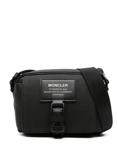 Moncler Nakoa Logo-patch Messenger Bag In Black