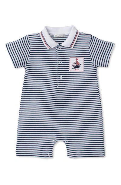 Kissy Kissy Babies' Pima Cotton Romper In Navy