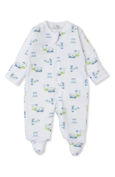 Kissy Kissy Baby Boy's Golf Print Footie In Multi Blue