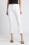 Frame The Hang High Waist Ankle Straight Leg Jeans In Yellow