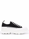 Alexander Mcqueen Alexander Mc Queen Black/white Tread Slick Shoes